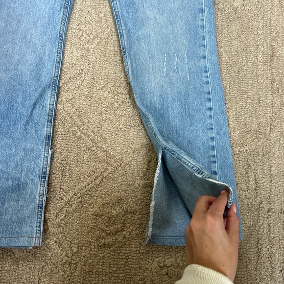 Zara Women's High Rise Jeans - Light Blue - Picture 5 of 6
